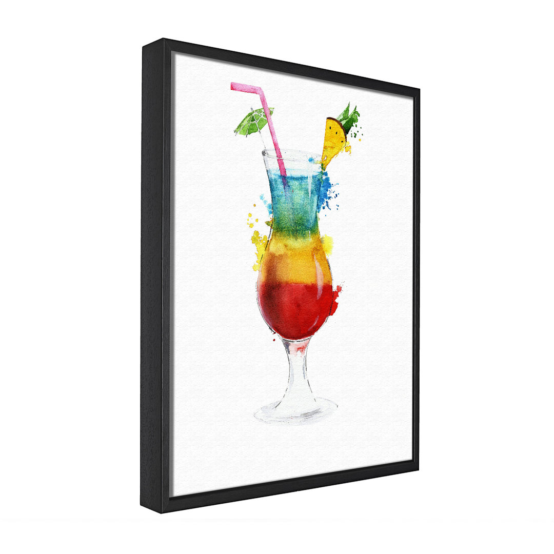 Jelly Baby Cocktail - Einzelner Bilderrahmen Gemälde auf Leinwand