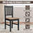  Cotrina 17.5" H Dining Chair Slat Back Side Chair w/ Rubber Wood Legs