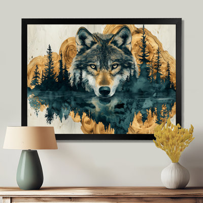 Loup, échos de l'Alpha I - loup, art mural