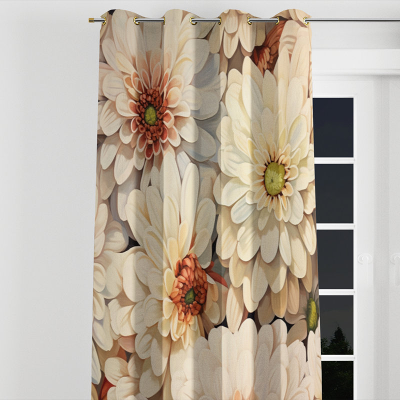 Aydeen - Rideau en velours avec œillets - obscurcissant - 1 panneau, l 52" x L 84", Œillets dorés