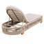 Chaise longue en corde tissée de patio Ishmam avec dossier réglable (coussin non inclus)-114221857