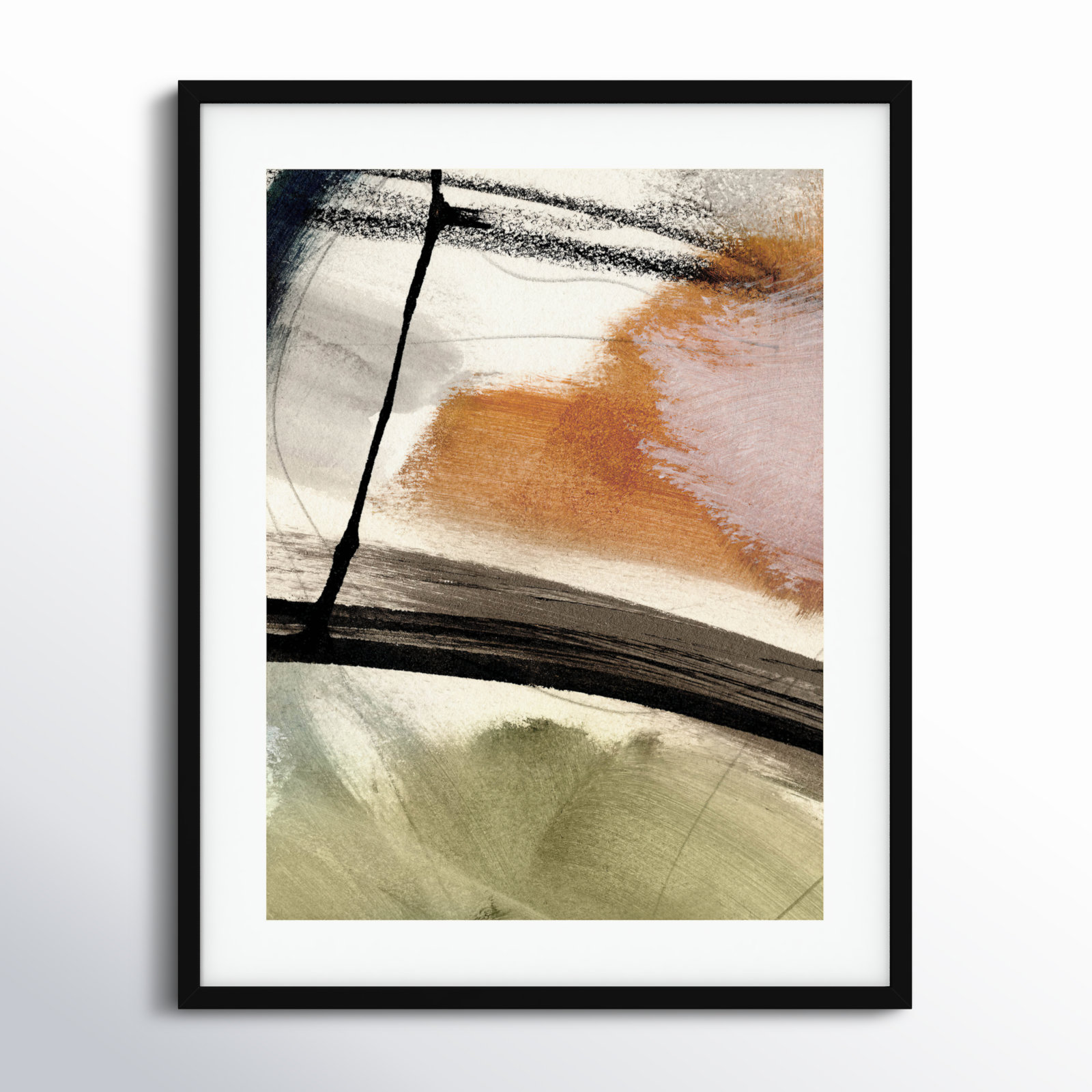 Light No 2 by Dan Hobday Wood Framed Wall Art Print, Black, 33" H x 26" W