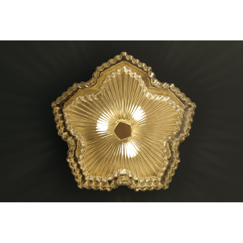 Occasion 3-Light Flush Mount, Brushed Moderne Brass