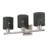 Adabella 3 Light Brushed Nickel Vanity Sconce