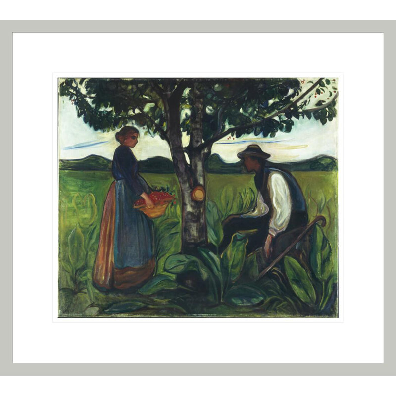 «Fertility» par Edvard Munch - impression giclée sur cadre, 17.75" H x 19.77" W
