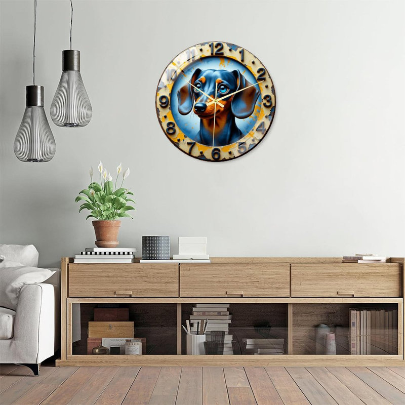Horloge murale teckel 16 po