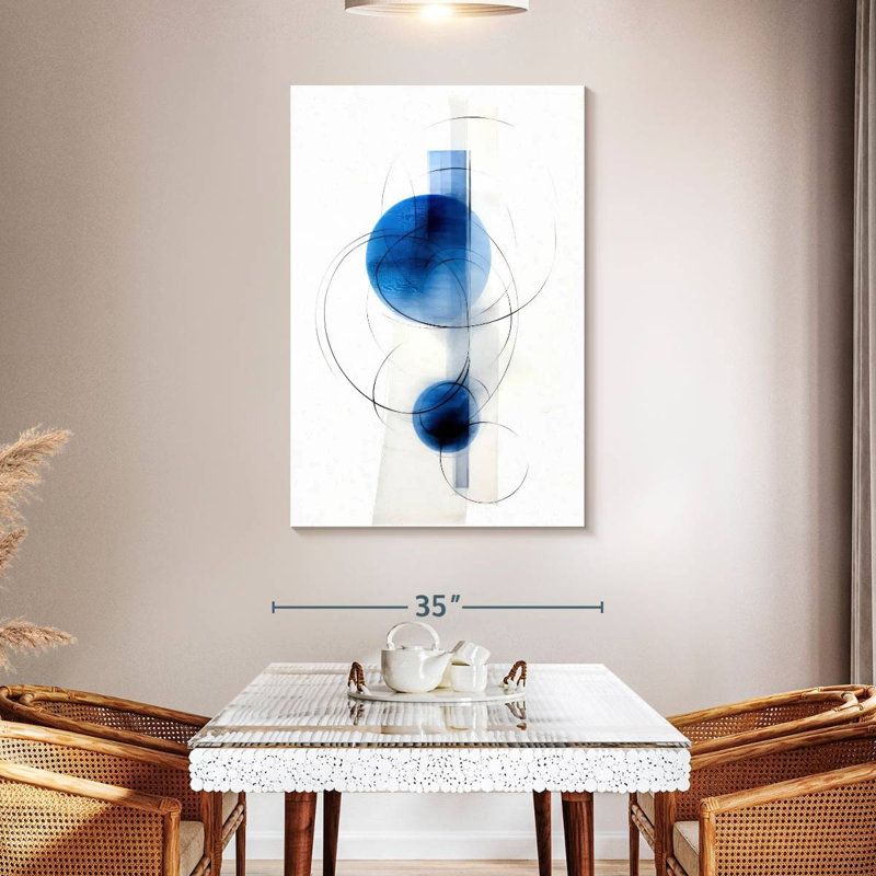 Avery Blue Naval I, 48" H x 32" W