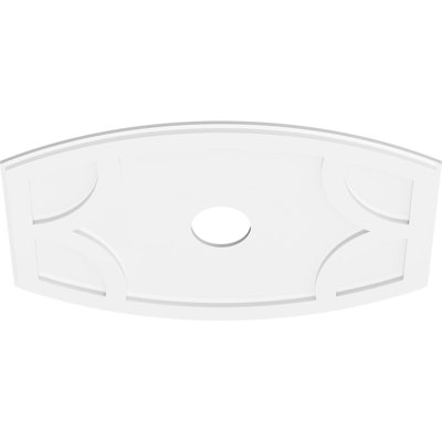 36"W x 24"H x 5"ID x 19 1/2"C x 1"P Kailey Architectural Grade PVC Contemporary Ceiling Medallion