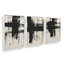 Ensemble de 3 impressions sur toile gris anthracite-106960422-106960426