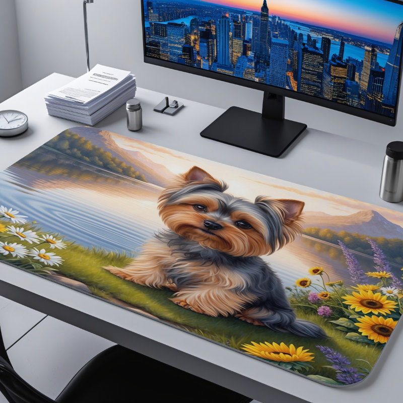 Polyester Desk Pad, 14.4x12.1