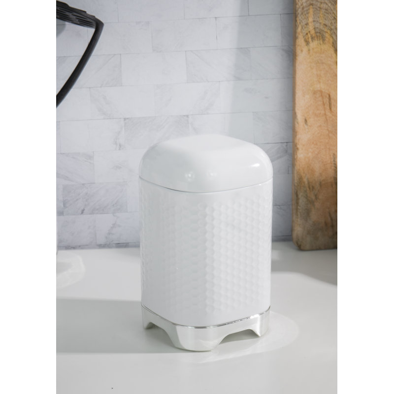 Lovello Kitchen Canister, White