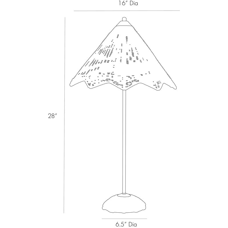 28" Gold Table Lamp