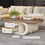 Table basse ovale de rangement de style médiéval-411354586