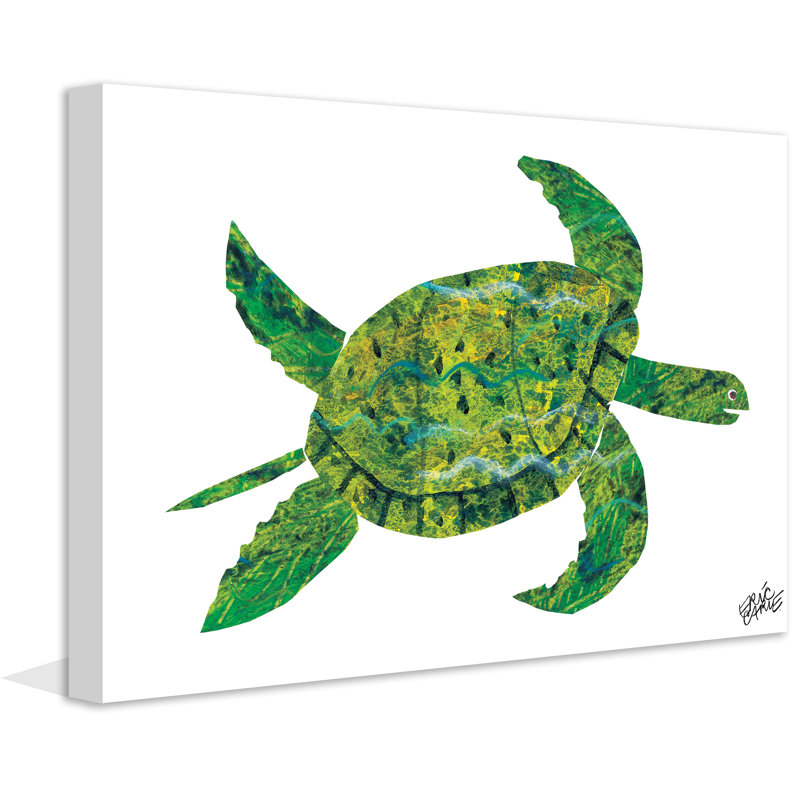 Turtle by Eric Carle - Painting on Canvas, 76cm H x 114cm W