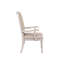 Chaise avec accoudoirs à finition blanc antique (ensemble de 2)