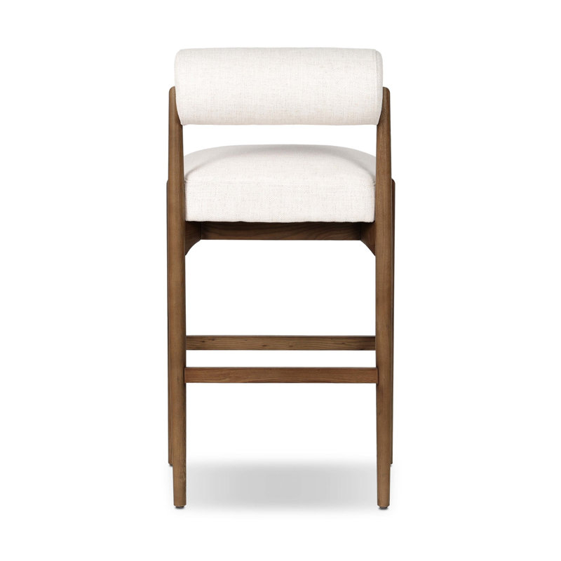 Tabouret rembourré Barrau, Tabouret de bar (siège d'une hauteur de 31 po), Croissant de Douvres