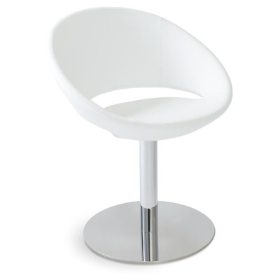 Fauteuil Papasan en faux cuir l 23,75 po Crescent