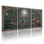 Ensemble de 3 tableaux muraux mandala celtique Arbre de vie sur toile tendue-886038146