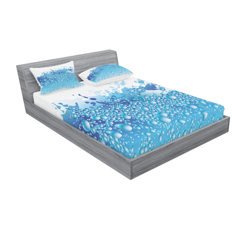Microfiber Sheet Set, Queen Sheet Set with Fitted Sheet