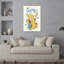Aquarius Floral Portrait Dreamy Peaceful Serene Lily Portrait Flower Wall Art Print 1 Piece Wrapped Canvas Wall Art-355680316