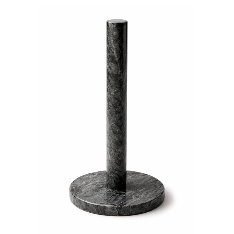 Marble Paper Towel Holder, Black