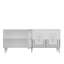 Buffet 4 portes avec détails rectangulaires dorés / argentés-761497055
