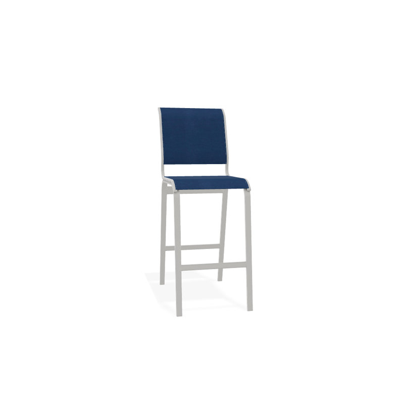 Tabouret de bar 29,5 po Holna, Cobalt 35D Sunbrella®, Neige texturée