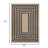 Neutral Tone Border Rug 5' x 7' for Hallway Kitchen