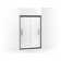 Finesse 44.62'' - 47.62'' W x 70.06'' H Double Added Frameless Shower Door with Frosted Glass
