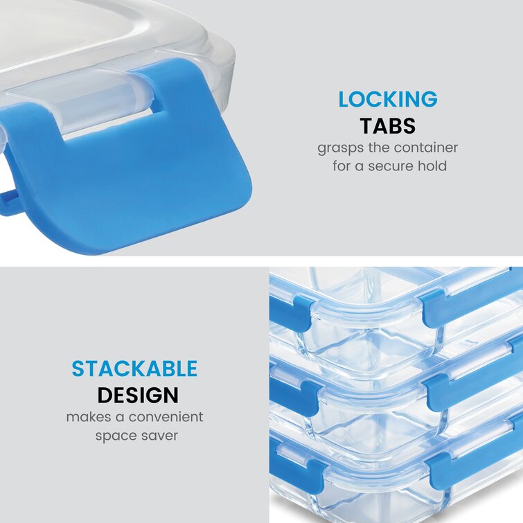 Rebrilliant Nikhil Glass Food Storage Container - Set of 6