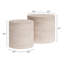 Ensemble de tables basses Carzo (2 pièces) beige pierre