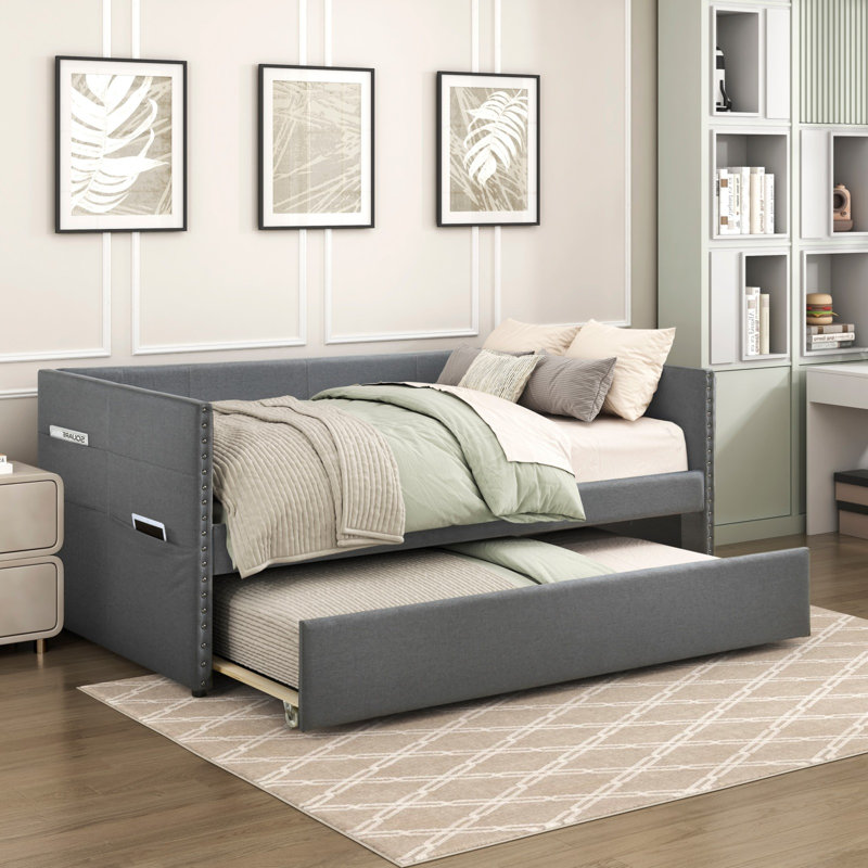 Lit de jour Modern, Gris foncé
