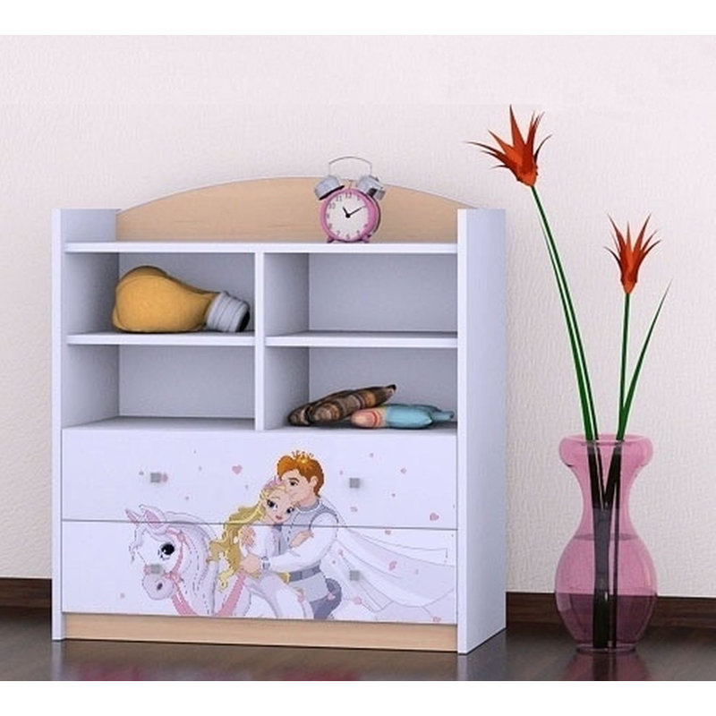 Viviana 96 cm H X 86 cm W Kids Cube Bookcase, Bright Pear