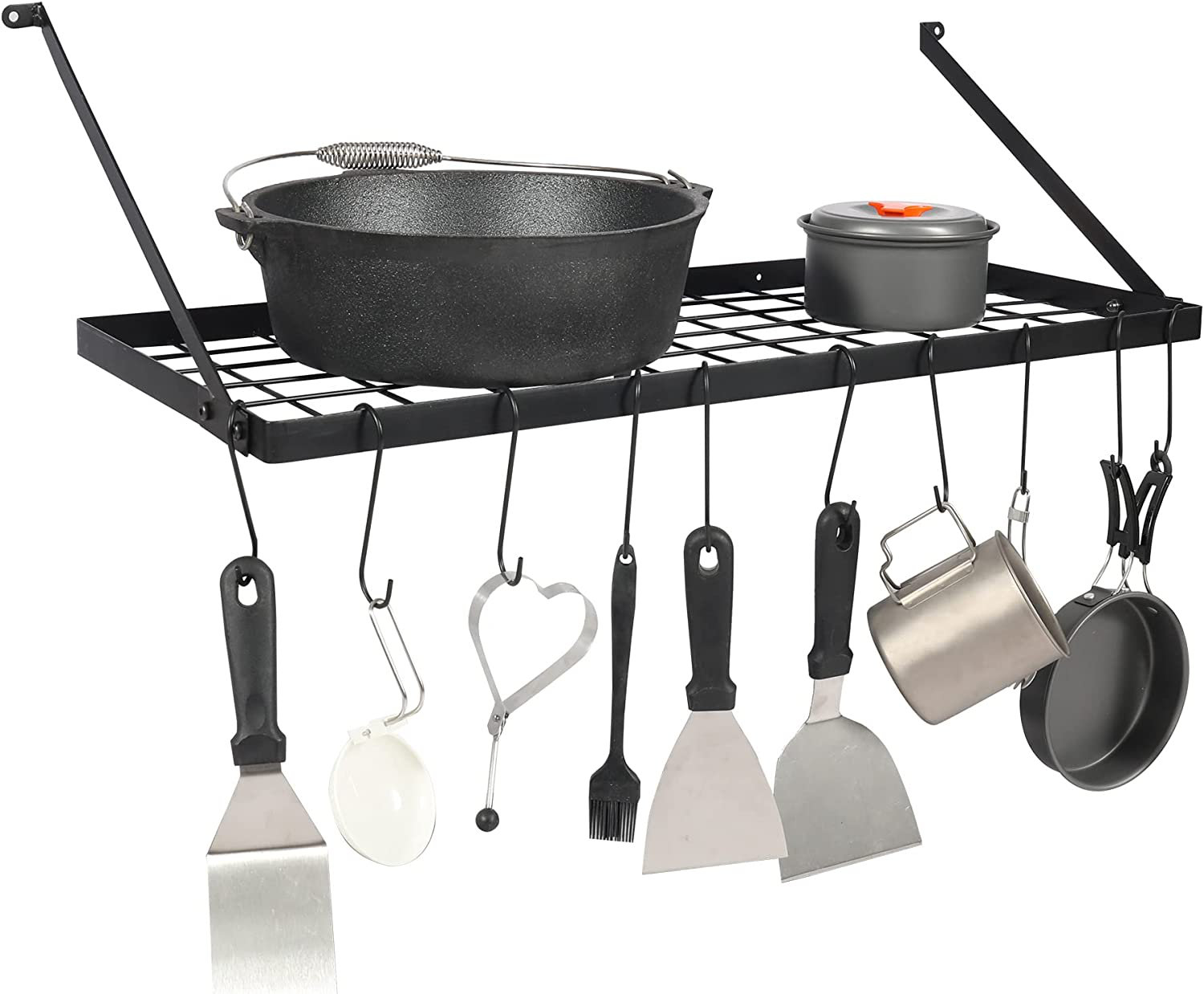 Prep & Savour Wall Mounted Pot Rack | Wayfair