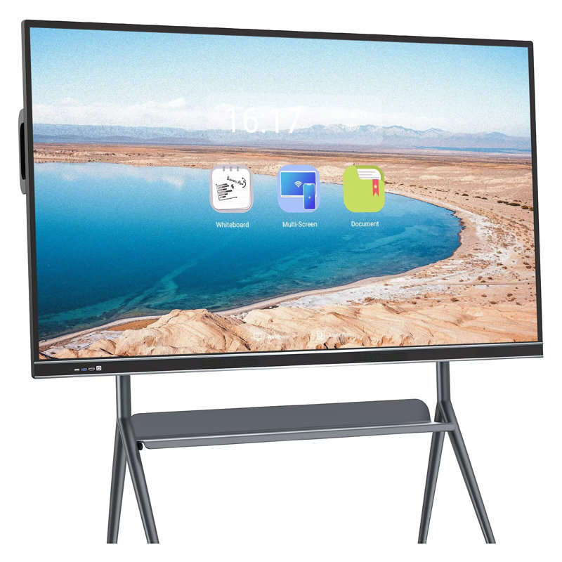 JYXCN 4K Smart Board 86 pouces à écran tactile, augmentez votre productivité! Tableau blanc interactif tout-en-un avec double système et partage de nuage pour l'éducation et les conférences? (Comprend un support mural)