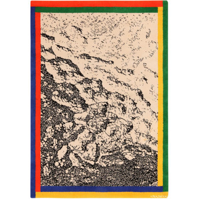 Tapis rétro vintage scandinave Ege appelé Hurricane