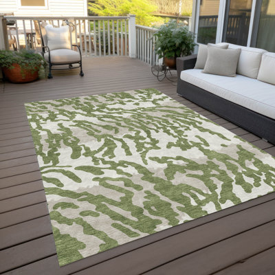  Malek Indoor/Outdoor Area Rug with Non-Slip Backing