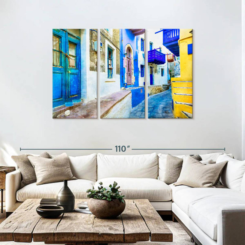 Sirci Nisyros, ruelle résidentielle, H 48 po x l 74 po