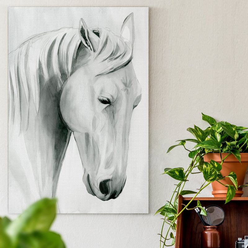 «Horse Whisper II», reproduction d'art sur toile tendue, H 36 po x l 24 po x P 1,5 po