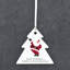 Carley Santa Merry Little Christmas Tree Shaped Ceramic Ornament