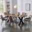 Metal Base Dining Table