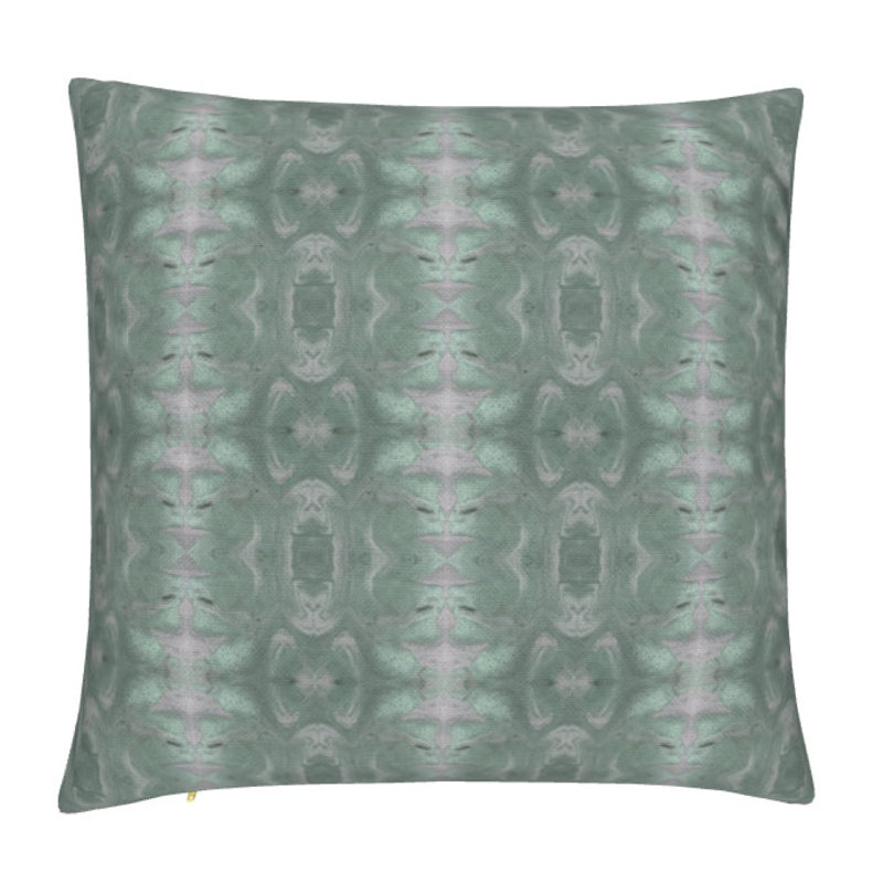 Gilt Lumbar Pillow Cover & Insert, Jade Geometric