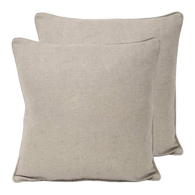 Luciana Square Cushion, 45 cm H x 45 cm W x 16 cm D, Natural