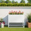 Boîte à fleurs élégante - Jardin élégant-705994694-705994688