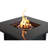 30" Stainless Steel Fire Pit With Smoked Glass - Construction Outdoor Heat Build