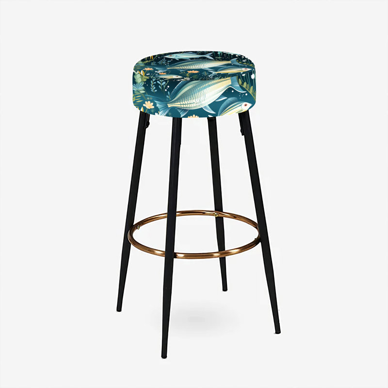 Ensemble de 2 tabourets de bar Coastal Zebra
