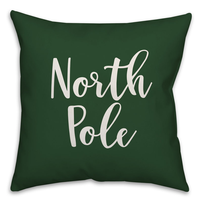  Coussin North Pole, Coussin décoratif, Vert foncé