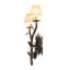 Applique murale droite 2 lumières 12 "de large 12"