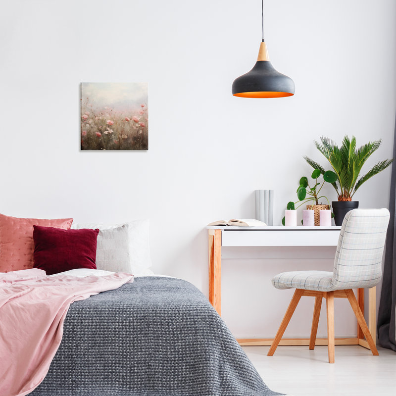 «Blooming Pink Meadow Flowers» par Arlington Prints, H 17 po x l 17 po