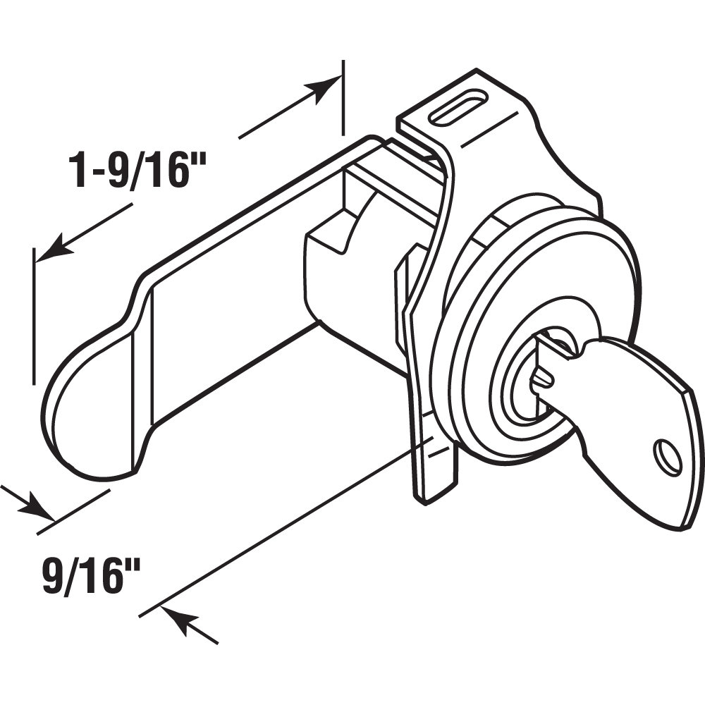Prime-Line NA14 Keyway, Mail Box Lock, Counter-Clockwise Rotation ...